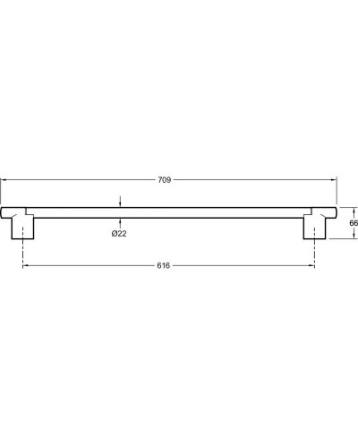 Душевая штанга 70,9 см Jacob Delafon Awaken E24934-CP