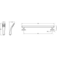 Душевой гарнитур Jacob Delafon EO E99938-CP