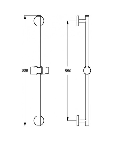 Душевая штанга 609 мм Ideal Standard IdealRain B9420AA