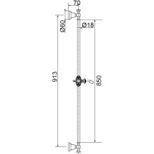 Душевая штанга 97,3 см Migliore Barocco ML.RIC-31.110.BR