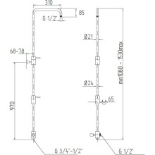Душевая колонна Migliore Ponte ML.PNT-36.258.DO