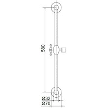 Душевая штанга 65 см Migliore Retro ML.RIC-31.756.DO
