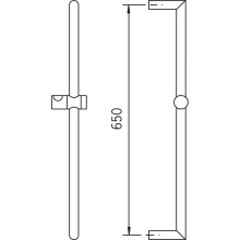 Душевая штанга 650 мм Oras Alessi One 258080