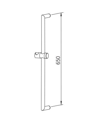 Душевая штанга 650 мм Oras Alessi One 258080