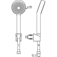 Душевой набор Oras Apollo 533