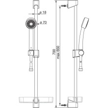 Душевой гарнитур Oras Apollo 530-11