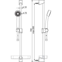 Душевой гарнитур Oras Apollo 520