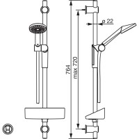 Душевой гарнитур Oras Optima 2796