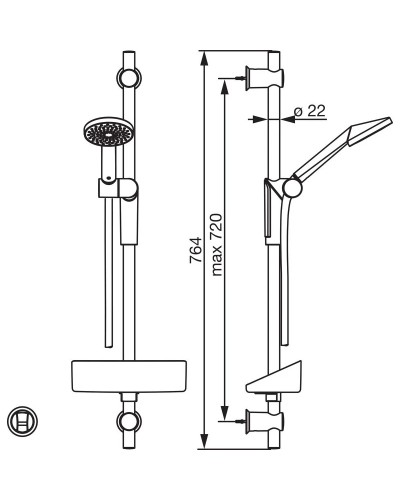 Душевой гарнитур Oras Optima 2796