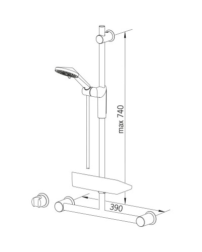 Душевой гарнитур Oras Optima 2792