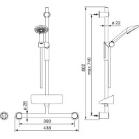 Душевой гарнитур Oras Optima 2792