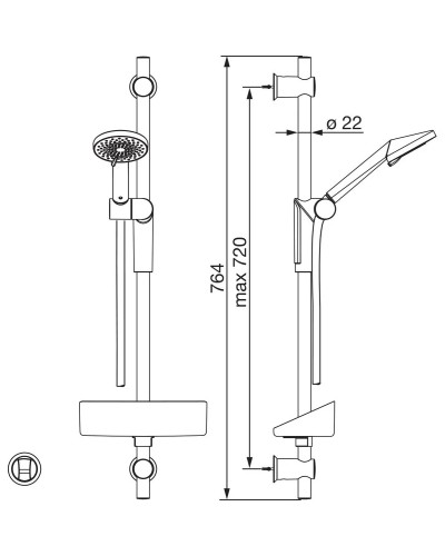 Душевой гарнитур Oras Optima 2790