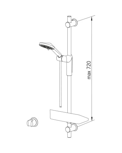 Душевой гарнитур Oras Optima 2790
