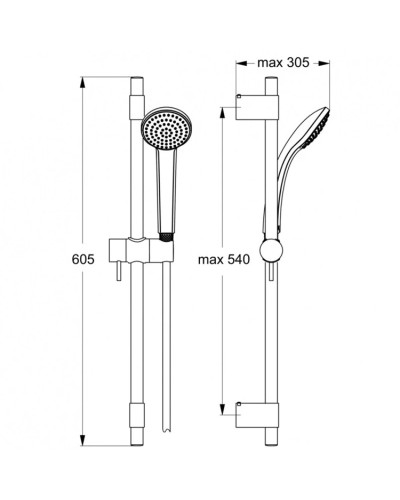 Душевой гарнитур Ideal Standard IdealRain Pro B9829AA