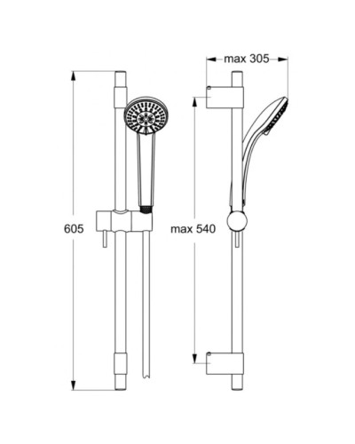 Душевой гарнитур Ideal Standard IdealRain Pro B9830AA