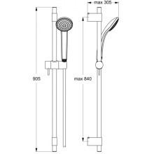 Душевой гарнитур Ideal Standard IdealRain Pro B9831AA