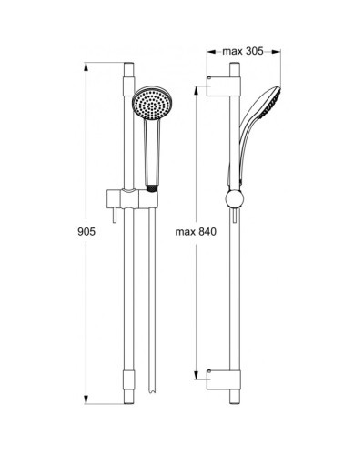 Душевой гарнитур Ideal Standard IdealRain Pro B9831AA