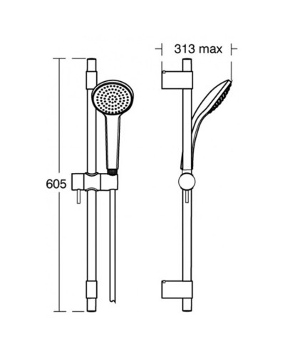 Душевой гарнитур Ideal Standard IdealRain Pro B9833AA