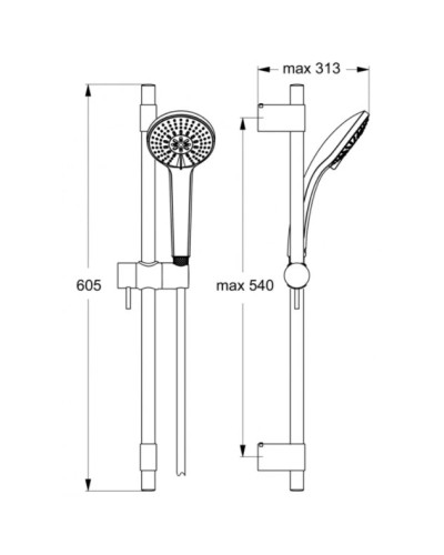Душевой гарнитур Ideal Standard IdealRain Pro B9834AA