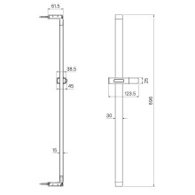 Душевая штанга 69,6 см IDDIS Slide SLI70BLi17