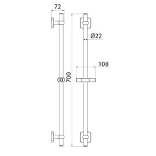 Душевая штанга 70 см IDDIS Bild BIL7000i17