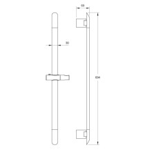 Душевая штанга 69,4 см IDDIS Mirro MIR6940i17