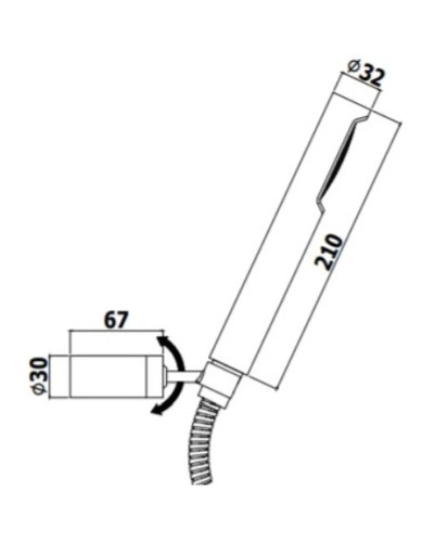 Душевой набор Paffoni Birillo ZDUP036ROSE