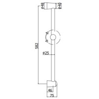Душевая штанга 60 см Paffoni Ischia ZSAL022CR