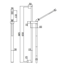 Душевой гарнитур Paffoni Level ZSAL079CR