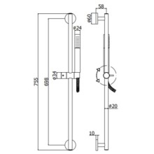 Душевой гарнитур Paffoni Life ZSAL135HGSP