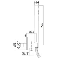 Душевой набор Paffoni Master ZDUP094ROSE