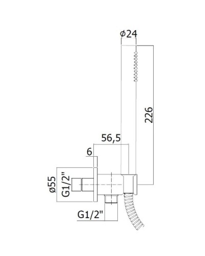 Душевой набор Paffoni Master ZDUP094ROSE
