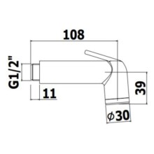 Гигиенический набор Paffoni Minorca ZDUP099CRAG