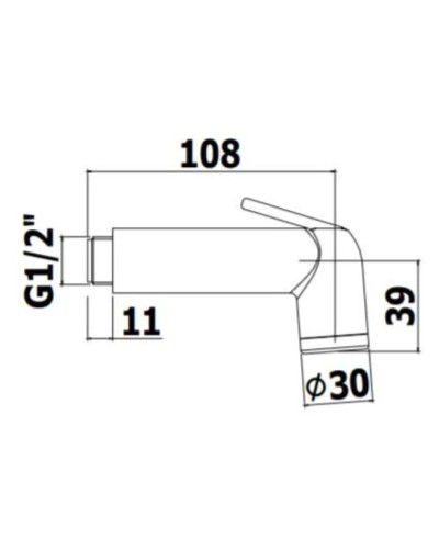Гигиенический набор Paffoni Minorca ZDUP099CRAG