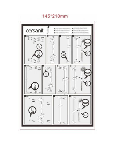 Душевой гарнитур Cersanit Neno A63696