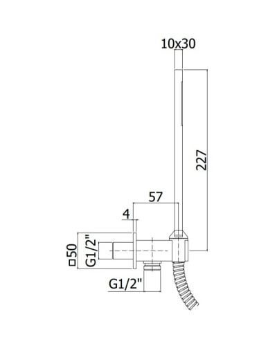 Душевой набор Paffoni Quadro ZDUP095ST