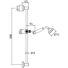 Душевой гарнитур Paffoni Belinda ZSAL070CC