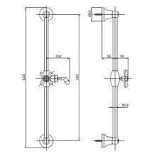 Душевой гарнитур Caprigo 21-060-crm