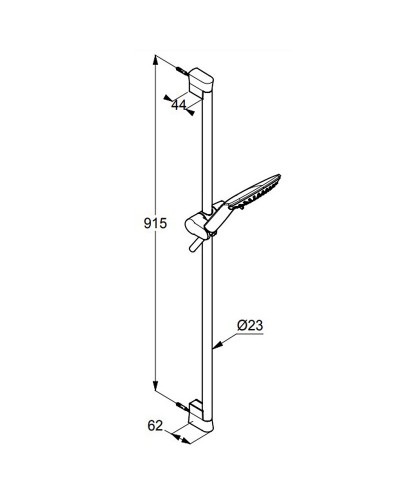 Душевой гарнитур Kludi Fizz 6774091-00 Белый Хром