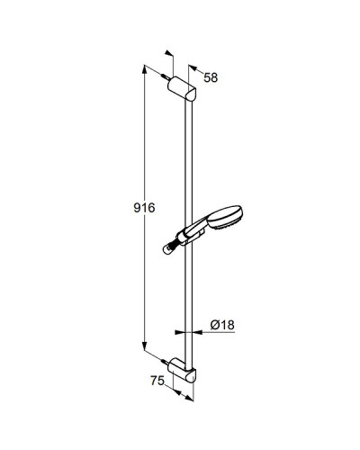 Душевой гарнитур Kludi Logo 6819005-00 Хром