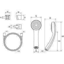 Душевой гарнитур Ravak 901.00 X07P005 хром