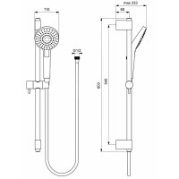 Душевой гарнитур Ideal Standard Ideal Rain Evo Round L3 B2233AA Хром