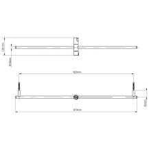 Душевая штанга 87,4 см Toto Showers VHC600