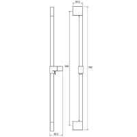 Душевая штанга Ravak Chrome 974.00 X07P013 Хром