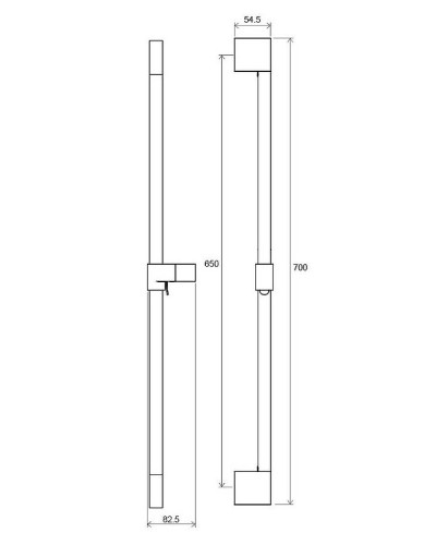 Душевая штанга Ravak Chrome 974.00 X07P013 Хром