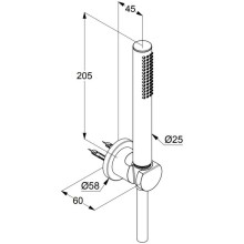 Душевой набор Kludi Nova Fonte Puristic 1S 2085053-15