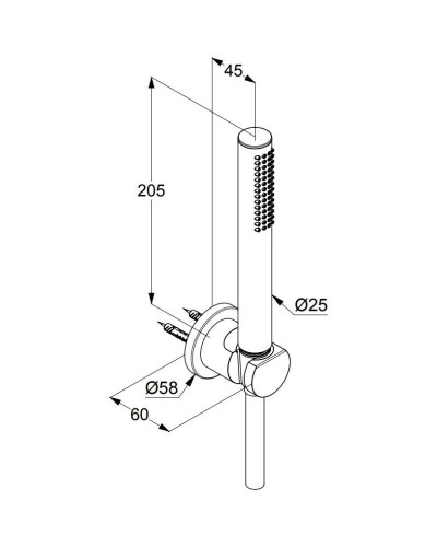 Душевой набор Kludi Nova Fonte Puristic 1S 2085053-15