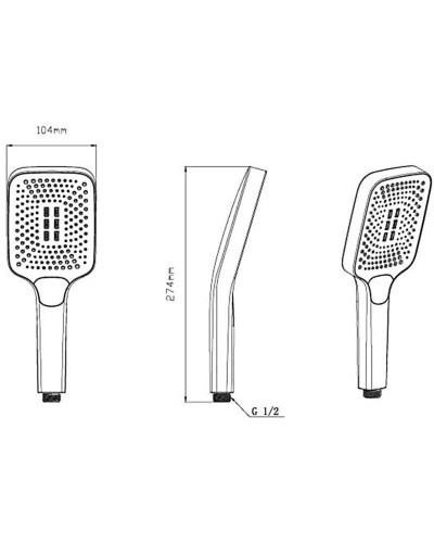 Душевой набор Vincea VSHN-41HBG