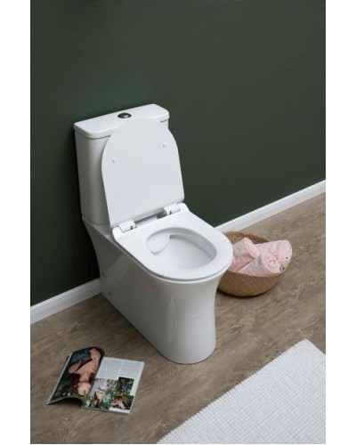 Чаша унитаза-компакта Aquanet Roll-C 210764 без бачка, с сиденьем Микролифт