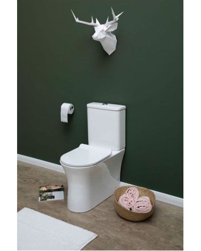 Чаша унитаза-компакта Aquanet Roll-C 210764 без бачка, с сиденьем Микролифт